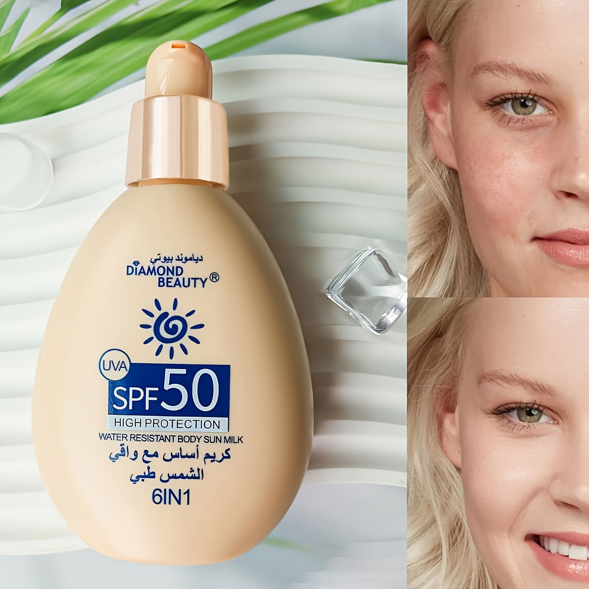 Unisex Lightweight Foundation with Sunscreen Waterproof Long-Lasting