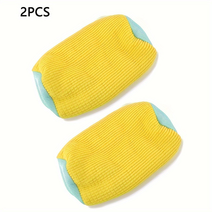 Juego de 2 bolsas para lavar zapatos para protección y limpieza de zapatos gris y amarillo