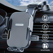 Universal Car Phone Mount ABS Dashboard Holder 360° Rotatable Single-Handed Setup