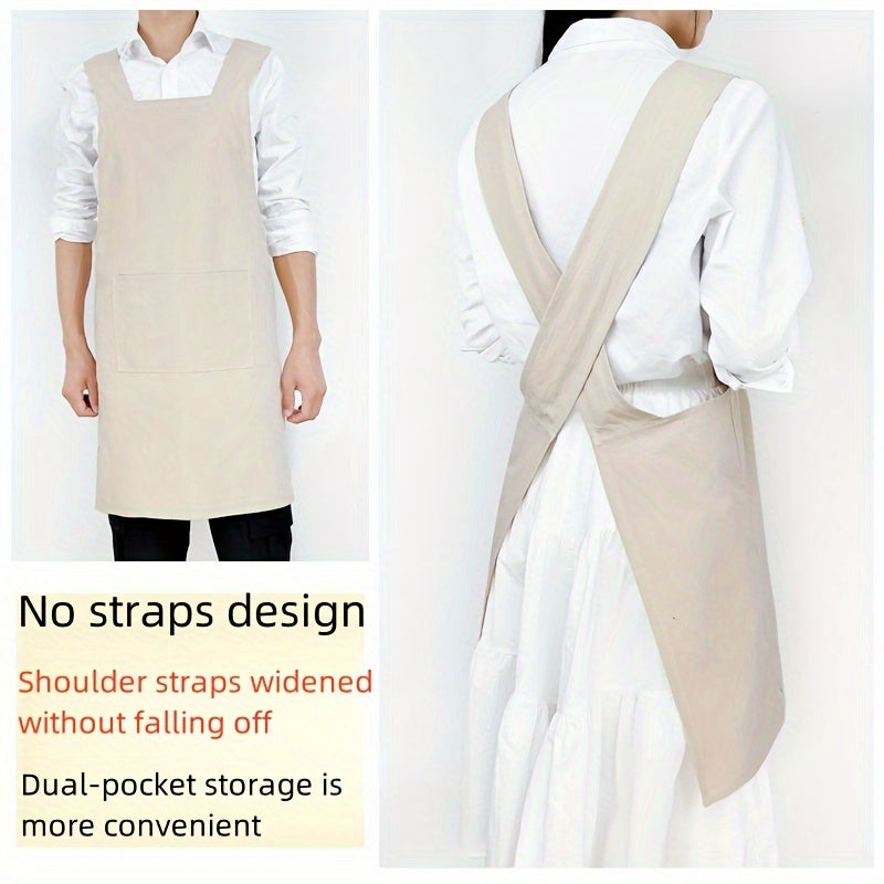 Unisex Canvas Apron Without Tie Straps 100% Woven Canvas 175gsm