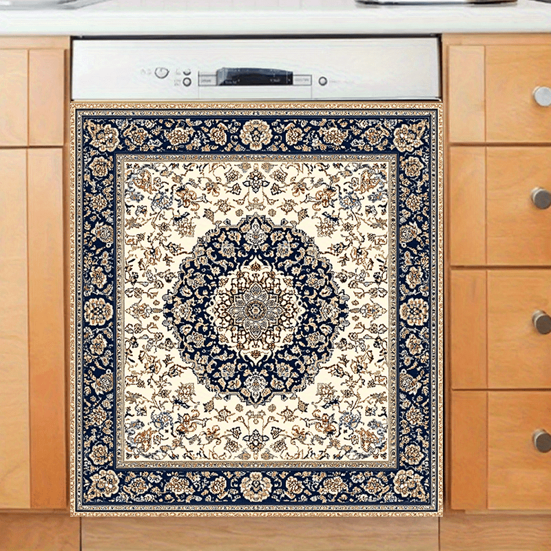 Fors tilida qoplangan idish-tovoq magnitli gull naqshli suv o'tkazmaydigan yog'ga chidamli 58.5x65cm dekorativ qopqoq