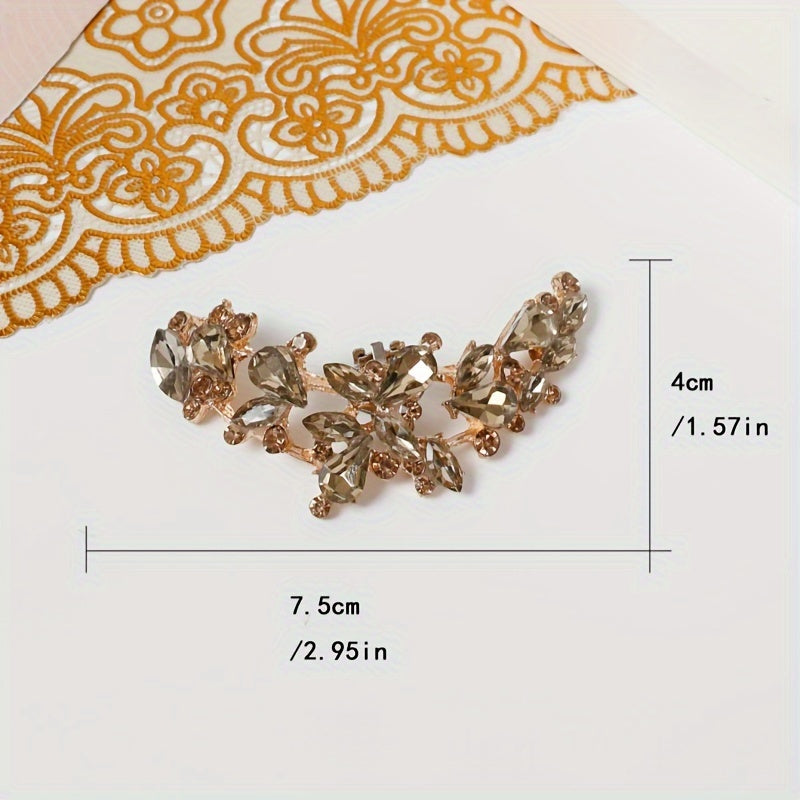 Women's Elegant Princess-Style Detachable Shoe Clips Rhinestones Accessories