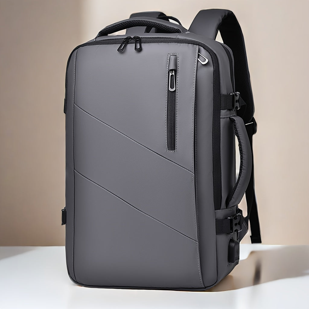 Multi-Functional Outdoor Travel Backpack with Laptop Compartment and Trolley Sleeve