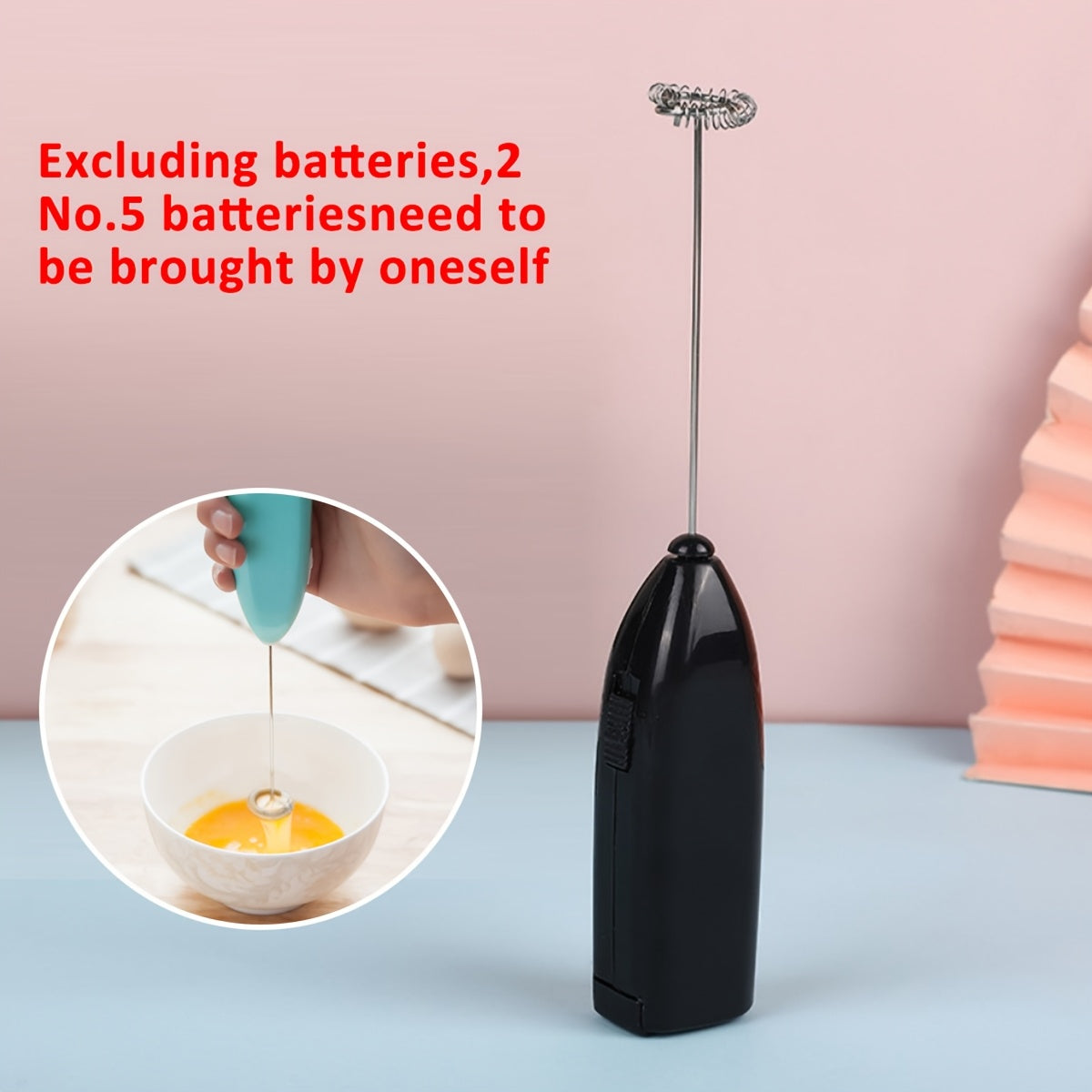 Мини электрический ручной миксер венчик пеномешалка из нержавеющей стали кухонный гаджет