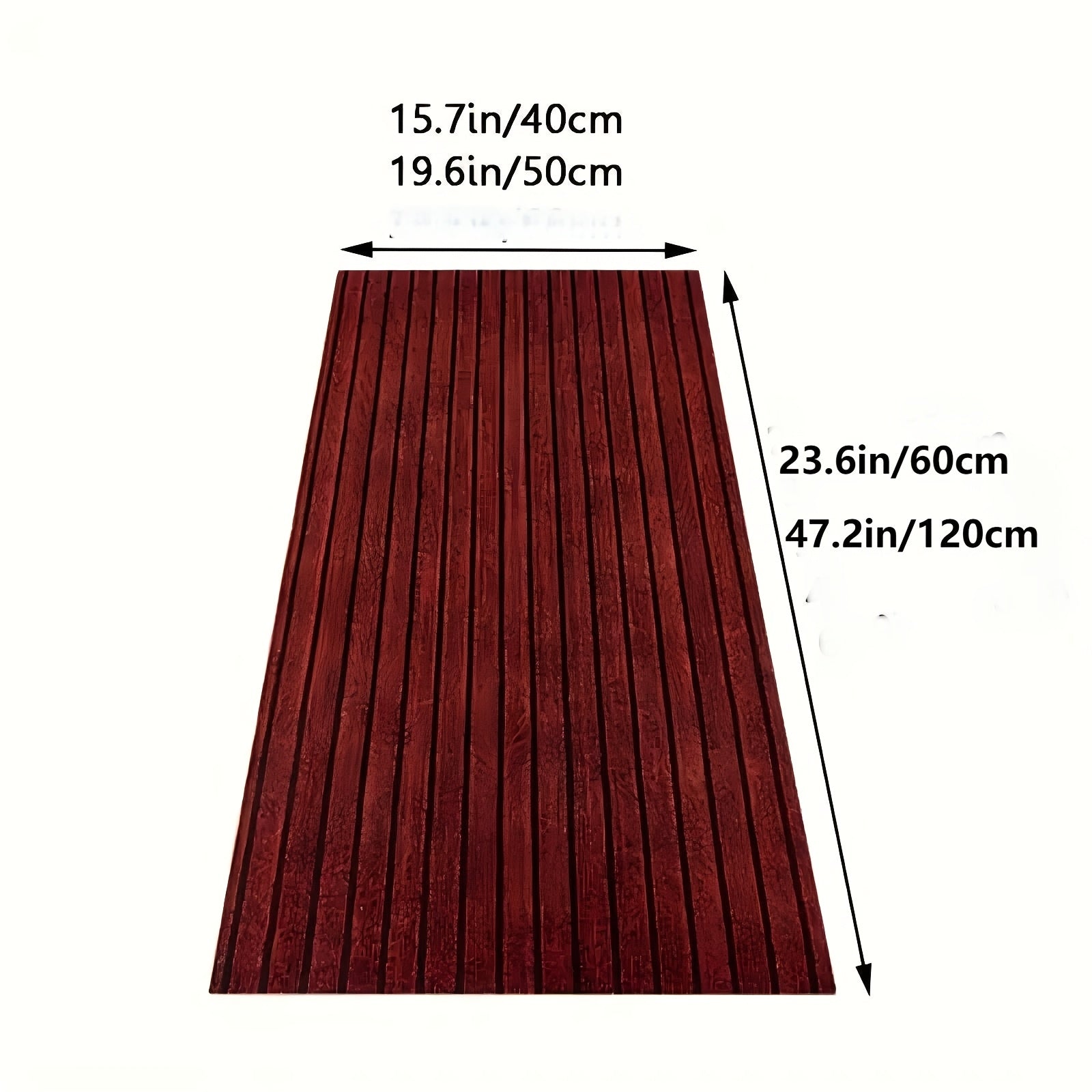 Bir parcha chiziqli kirish mato, kauchuk pastki qismi bilan - uzoq muddatli, yuvish uchun qulay PVC gilam, oshxona, yotoqxona, hammom, ofis va balkon uchun mos.