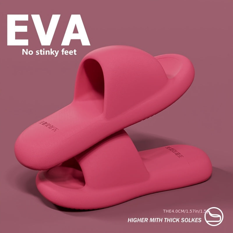 Ayollar paxtadan tayyorlangan ochiq barmoqli shippaklar, yumshoq taglik bilan, yozgi plyaj, bir rangli