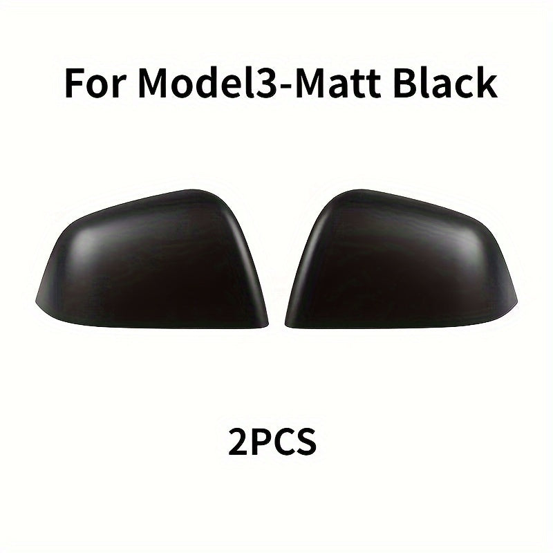 Car Rearview Mirror Cover Protector Set for Tesla Model 3 and Y 2020-2024