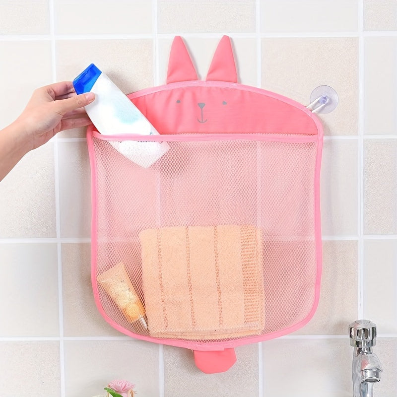 Foldable Bathroom Shower Organizer with Cartoon Design for Kids Storage
