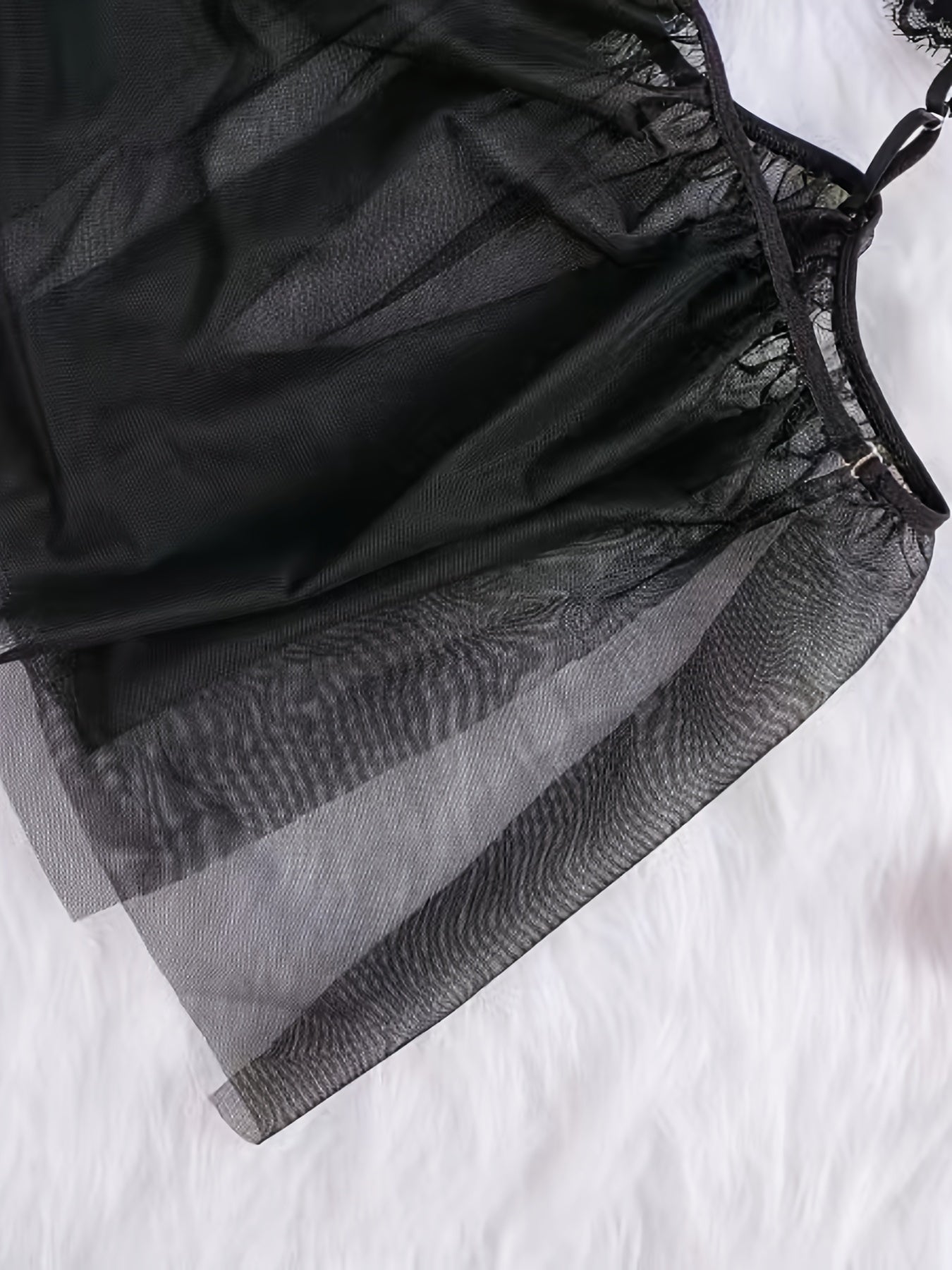 Women's Sheer Lace Dress and Mesh Bodycon Babydoll Lingerie