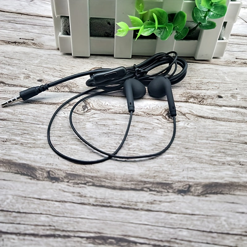 Anime-Inspired Wired Earphones with Microphone 3.5mm Jack Noise Isolation Tangle-Free Cable for Cellphones