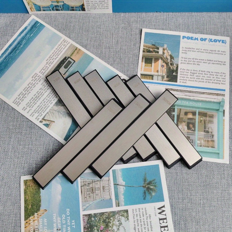 8-Piece Multi-Purpose Outdoor Diamond Sharpening Stone Tool