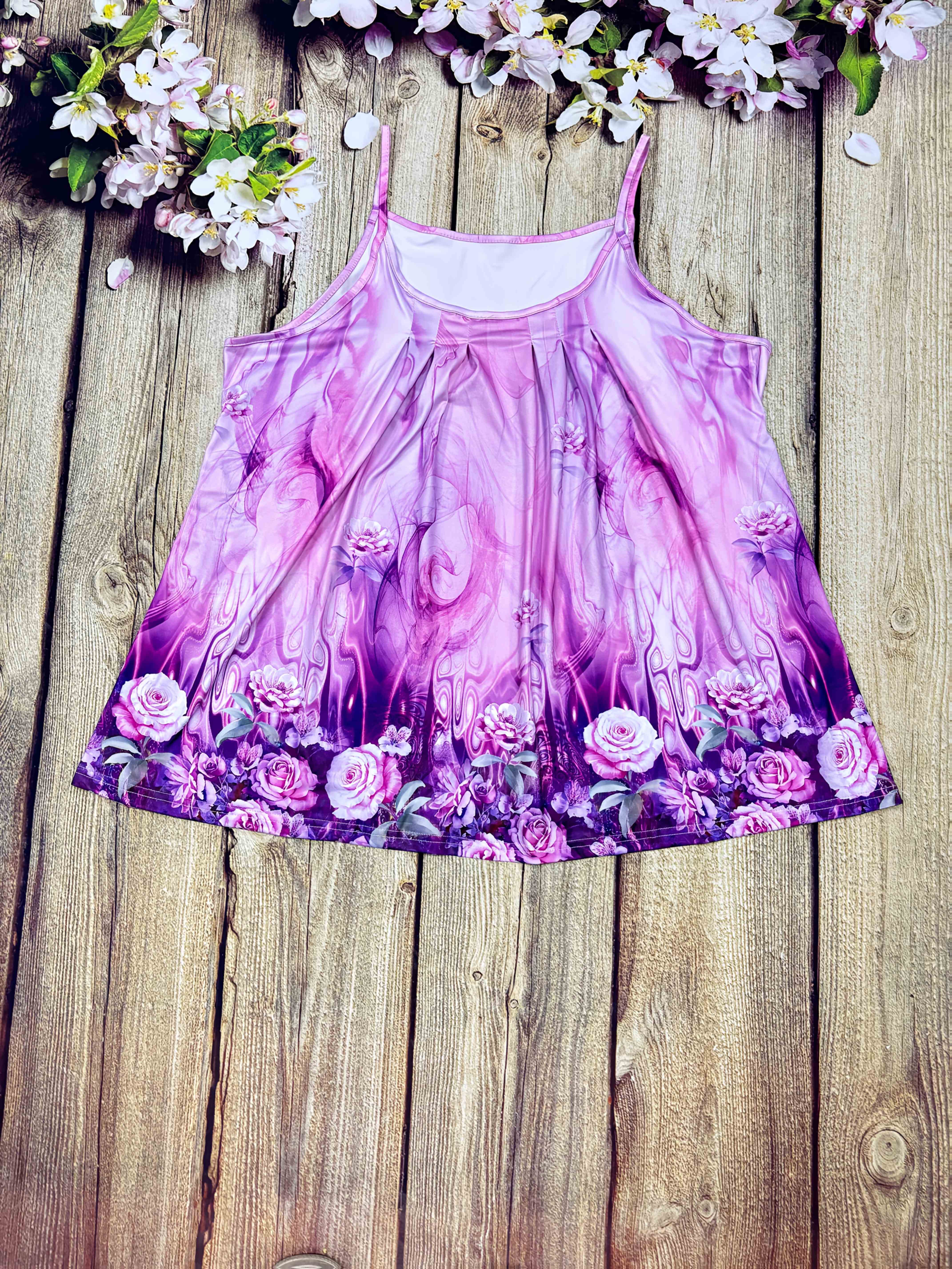 Women Floral Print Sleeveless Tank Tops Pack Lightweight Stretchy Summer Casual