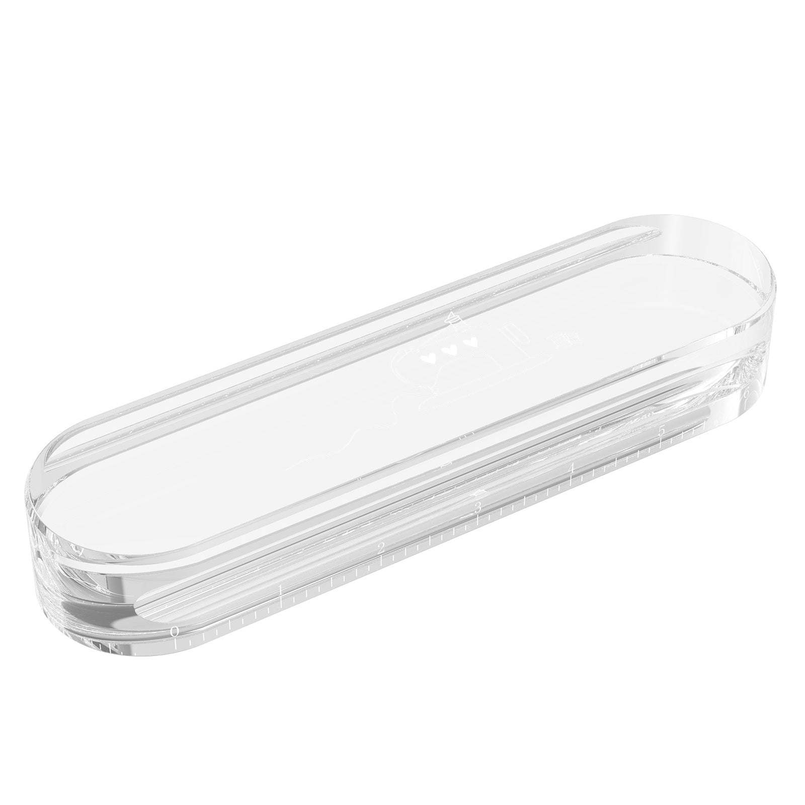 Акриловый утюжок с измерительной шкалой - прочный инструмент для шитья и квилтинга, термостойкий и прозрачный, отлично подходит для разглаживания складок и заломов, идеально подходит для пошива одежды, глажки и швейных проектов.