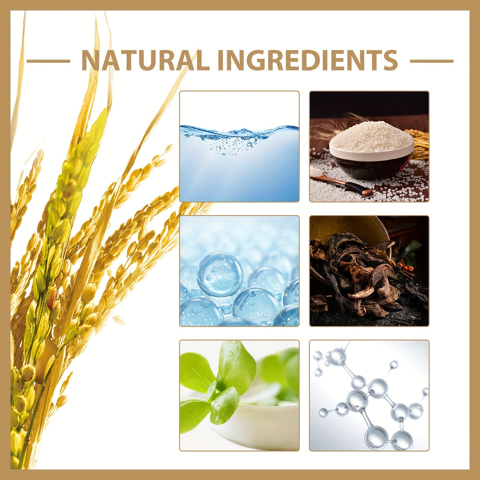 Tónico facial hidratante con extracto de arroz para hombres y mujeres 150ml