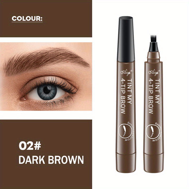 Long-Lasting Waterproof Microblading Eyebrow Pen for Natural Defined Brows