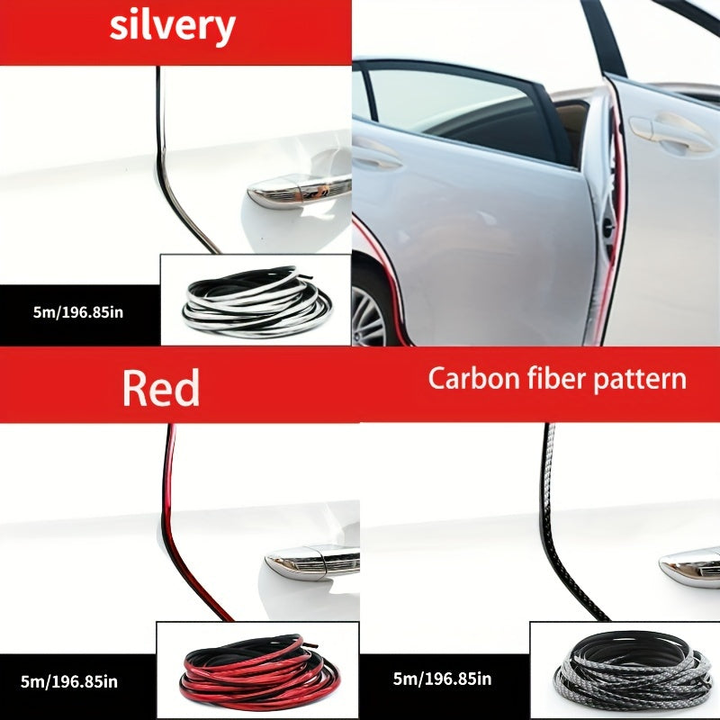 Universal Car Door Edge Guard Strip Rubber Protector 5m Scratch Seal