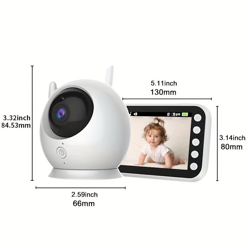 Indoor Security Camera with Infrared Night Vision Two-Way Audio 720P HD Rechargeable Battery