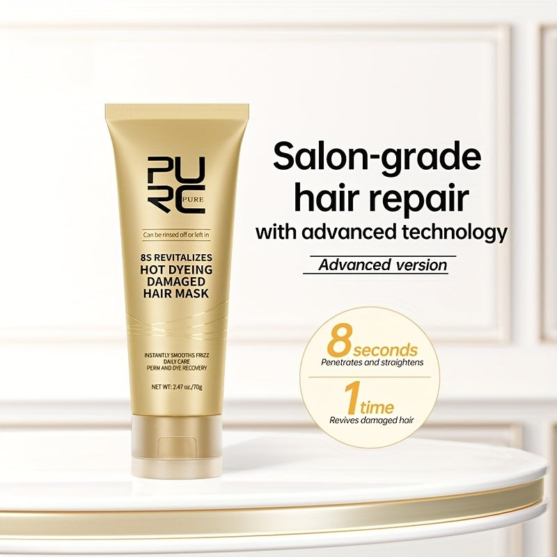 Intensive Hair Mask Keratin Smoothing Cream for Damaged Frizzy Hair