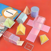 18-Piece Geometric Model Kit for Perspective Geometry Demonstrations PC Material