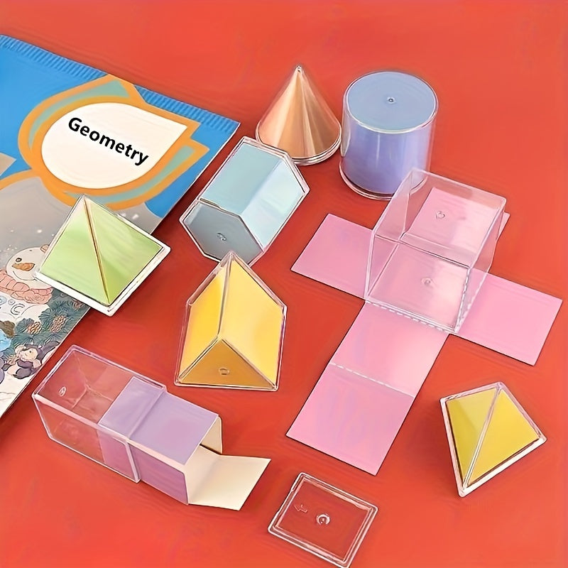 18-Piece Geometric Model Kit for Perspective Geometry Demonstrations PC Material