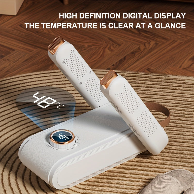 Portable Shoe Dryer with Timer Foldable Design Dehumidifier 220V