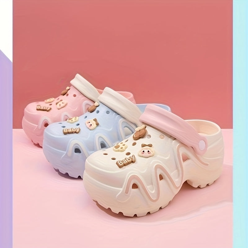 Women's Platform Cloud Slip-On Clogs with Pastel Colors and Non-Slip Sole