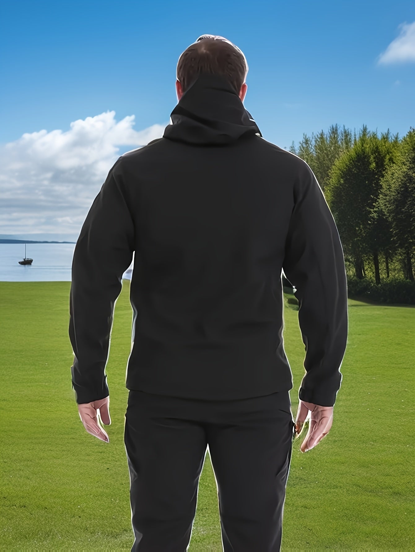 Chaqueta táctica softshell para hombre con capucha, cierre de cremallera, cálida para otoño e invierno, ropa exterior