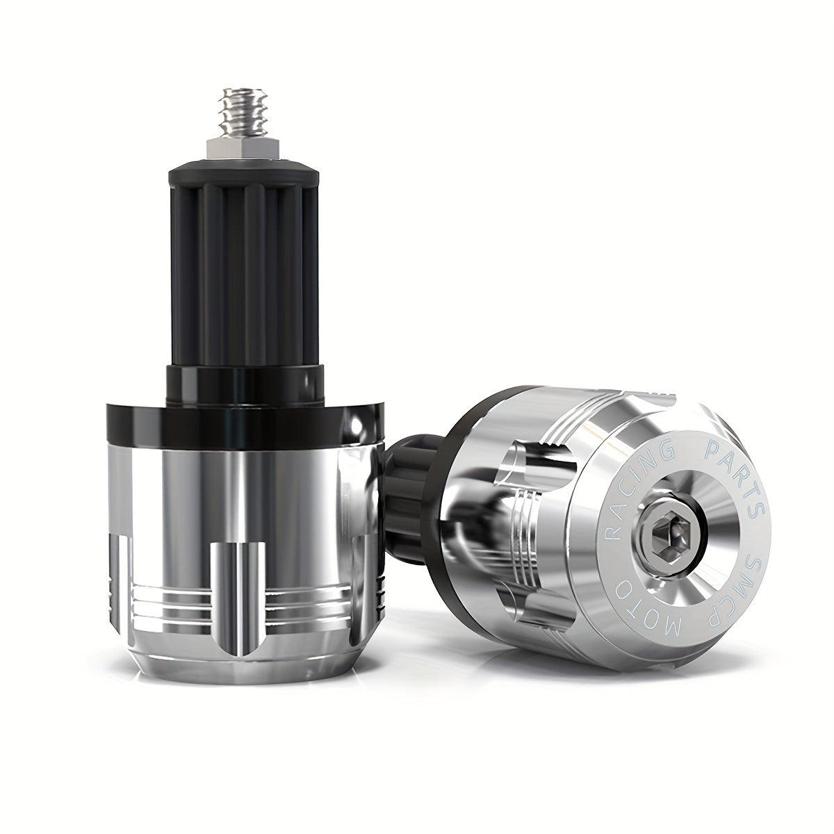 Universal Aluminum Alloy Motorcycle Handlebar Grip with Golden Dragon Head Design