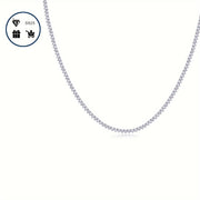 Sterling Silver Moissanite Necklace 17ct Gold Plated Wedding Engagement Jewelry