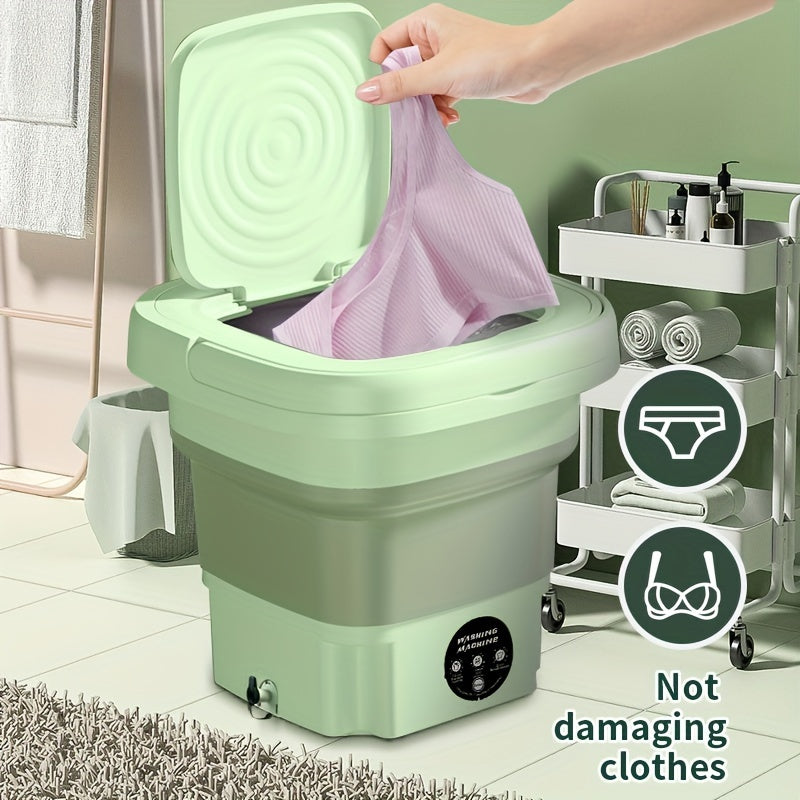 Portable 11L Compact Washing Machine for Apartments Dorms Hotels Small Clothes