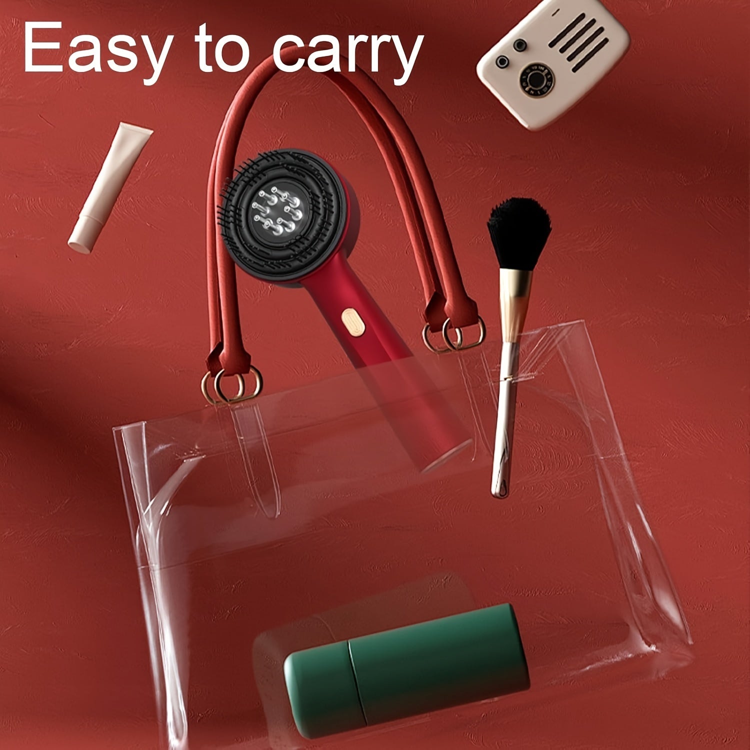 USB Rechargeable Head Massage Comb with 1400mAh Lithium Battery Electric Personal Care Device