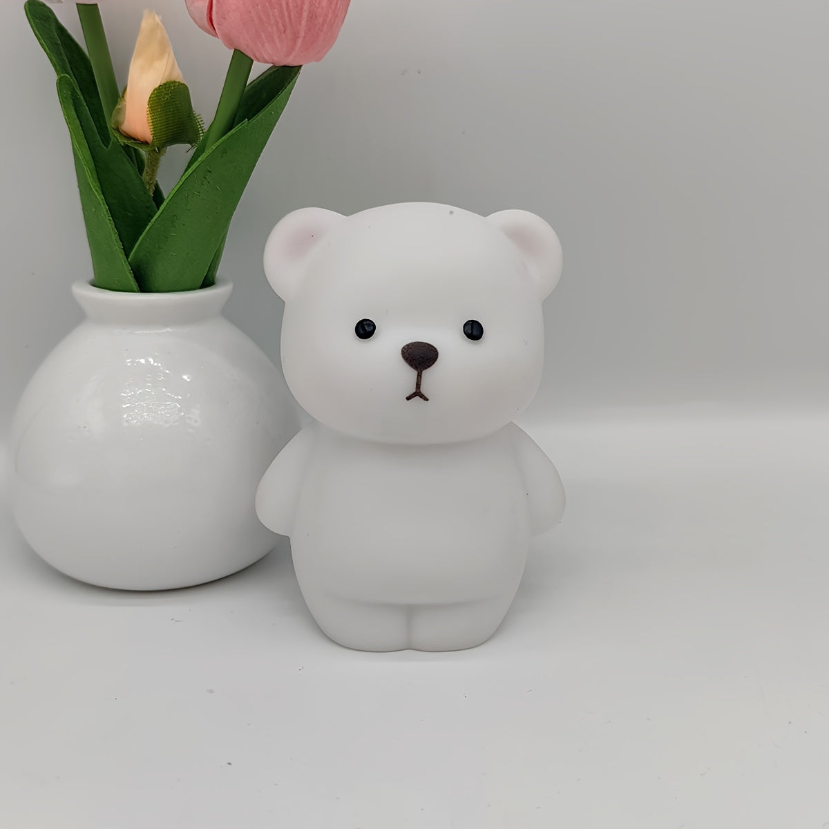 Светодиодный светильник «Медведь» - настольная лампа в виде животного, работающая от батареек, идеально подходит для праздников и вечеринок, отличный подарок.