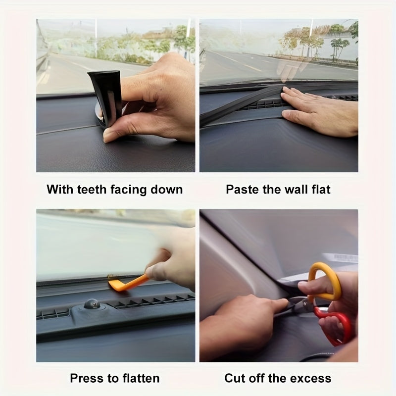 Car Soundproofing Sealing Strip 160cm Dustproof Noise Reduction Dashboard Gap