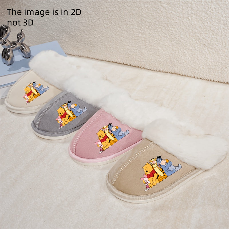 Unisex Plush Warm Slippers Soft Indoor Shoes for Autumn Winter Multiple Color