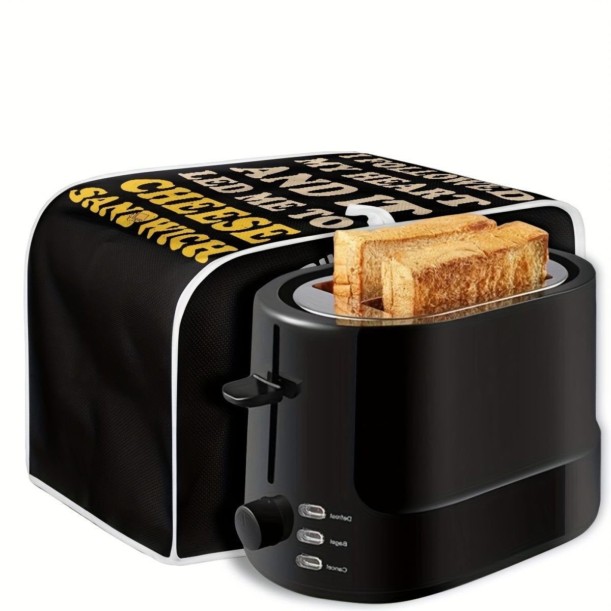 Yumshoq toster qoplami, chiroyli tost naqshli, chang va barmoq izlariga qarshi himoya qiladi, kichik oshxona texnikasi uchun mos, S o'lcham.