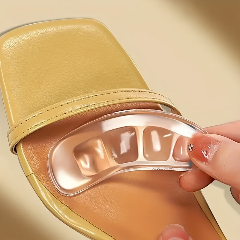 Silicone Non-Slip Forefoot Insoles for Women Men Cushioned Support