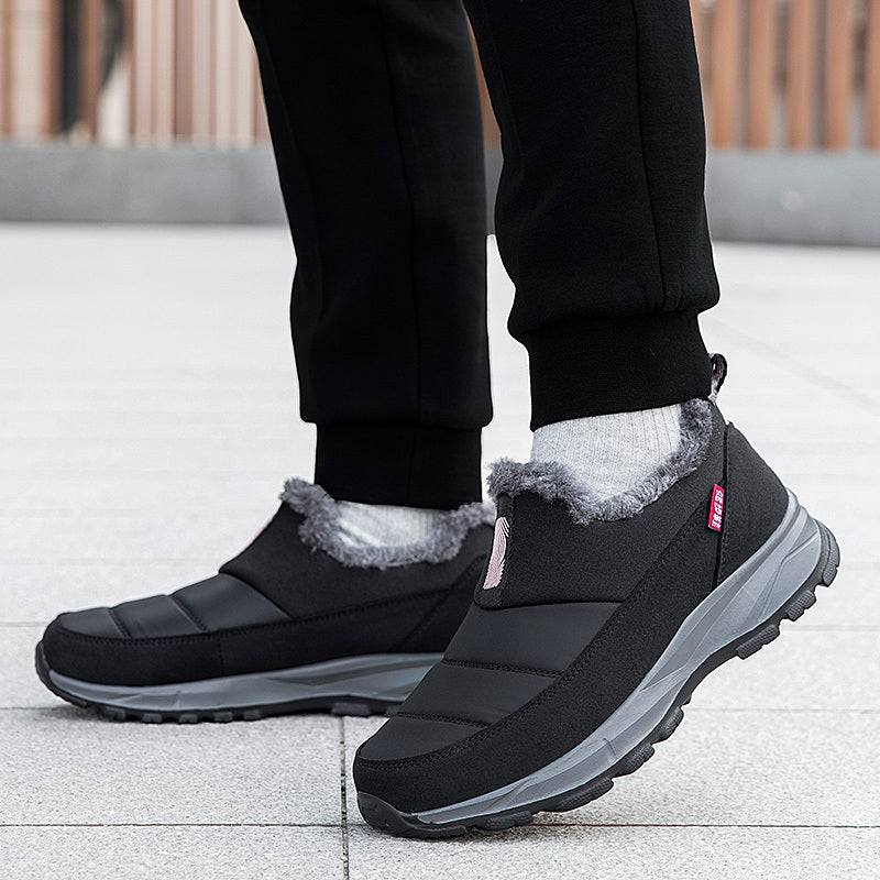 Women's Slip-On Winter Shoes Non-Slip Cushioned Indoor Outdoor Burgundy