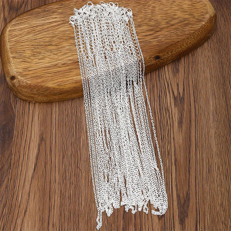 Set of 20 Shiny Cross Necklaces for Pendant Chains and Handmade Accessories