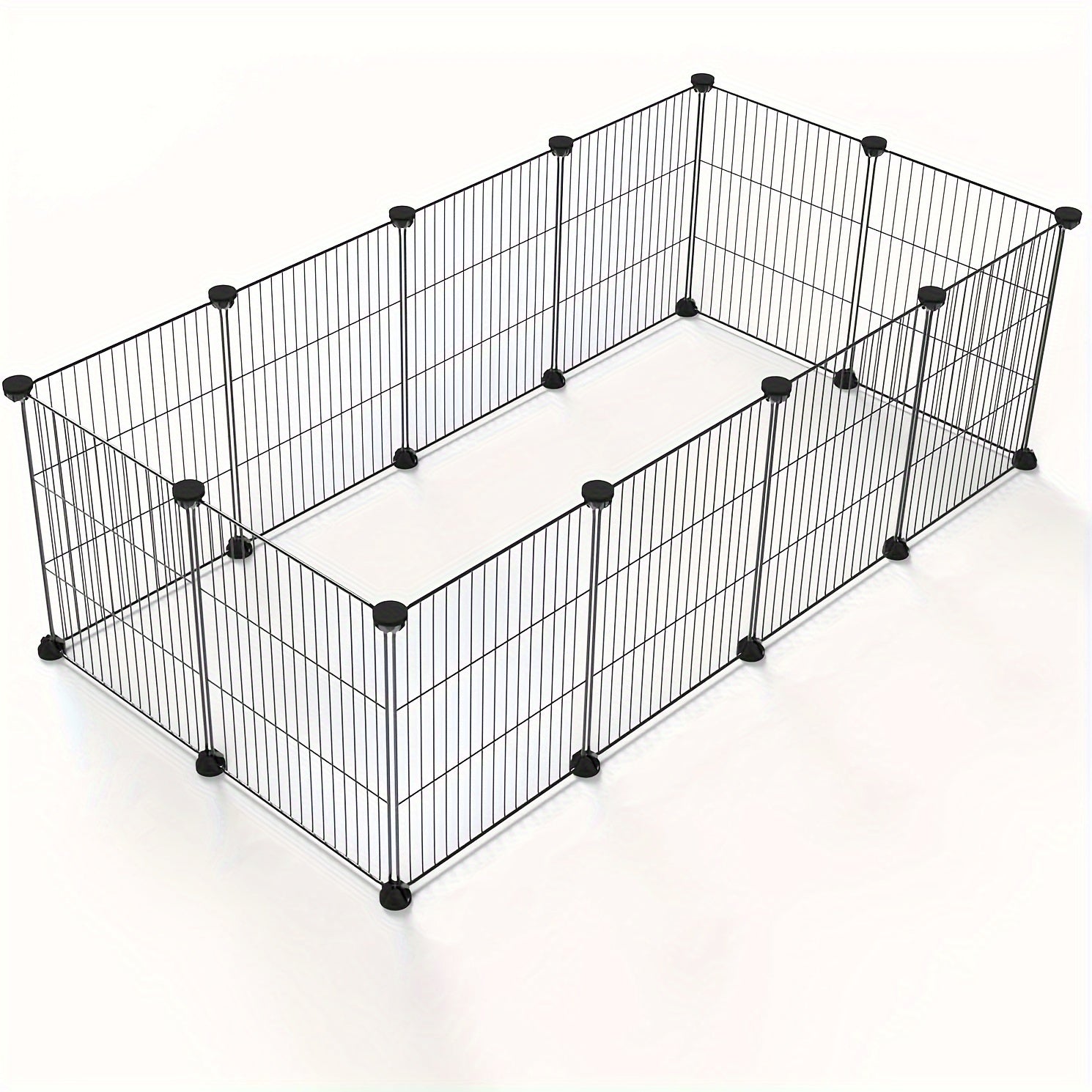 Small Pet Playpen for Rabbits and Guinea Pigs Indoor Outdoor Rust-Proof Metal Wire 35x35 cm