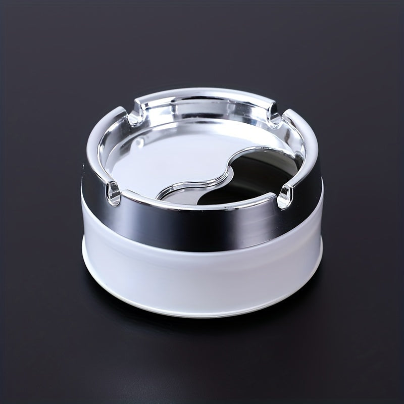 Rotating Electroplated Ashtray Windproof Home Living Room Accessories
