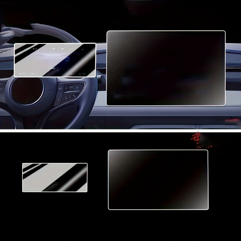 Car Dashboard Screen Protector for 15.6-Inch LCD and 10.25-Inch Display Tempered Glass Protector