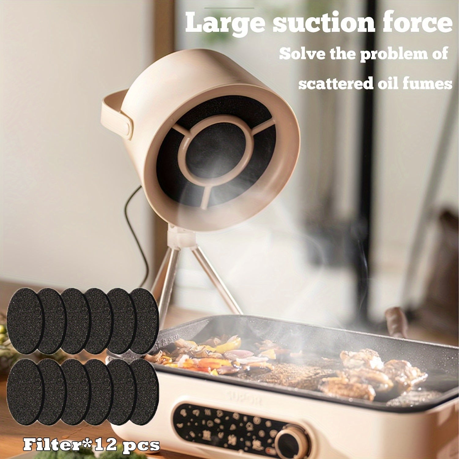 3 tezlik sozlamali, ajraladigan filtr tarmog'i bilan portativ USB bilan quvvatlanadigan havo chiqaruvchi, ichki pishirish uchun ideal, PC materialidan tayyorlangan, batareyaga ehtiyoj yo'q.