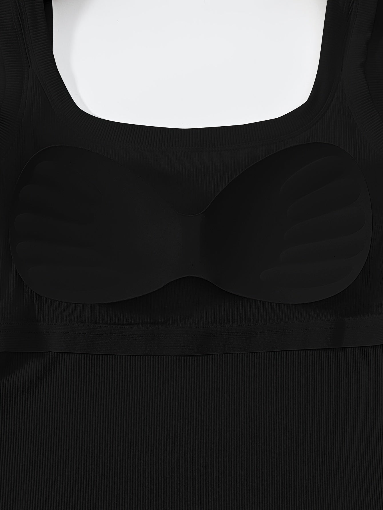 Tops de tirantes con espalda en U para mujer con almohadillas removibles, ajuste delgado, color sólido, mezcla de rayón transpirable