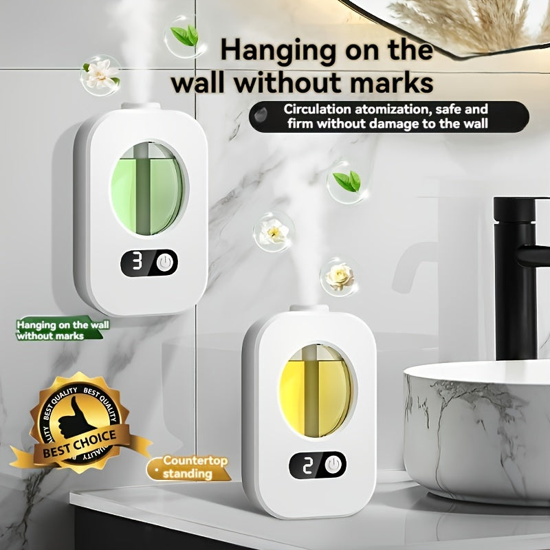 Smart Home Diffuser Humidifier with USB Rechargeable 5-Speed Mist Sprayer Indoor Deodorizer