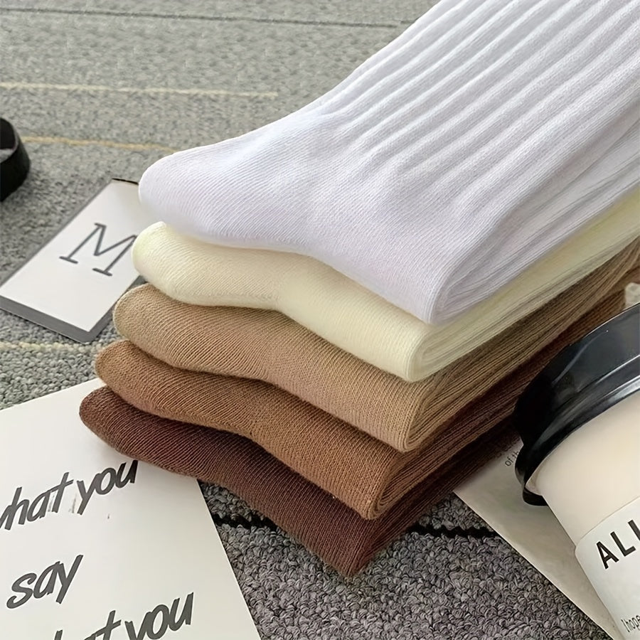 6 Pairs Unisex Solid Color Short Socks Breathable Comfortable