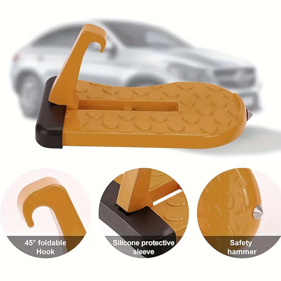 Avtomobil eshigi qopqog'i alyuminiy qotishmasi, bukiladigan, tomga chiqish uchun mashina qadam, qorong'i