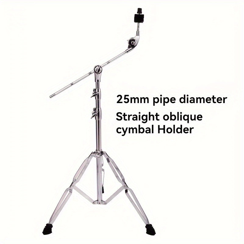 Qorong‘u misli baraban uchun jazz cymbals rack, ikki tomonlama to‘g‘ri yoki egri alloy baraban cymbals tutgichi