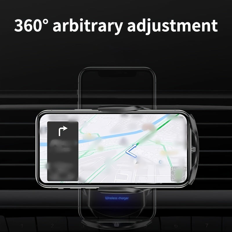 Cargador de coche inalámbrico de 15W con inducción infrarroja y apertura eléctrica