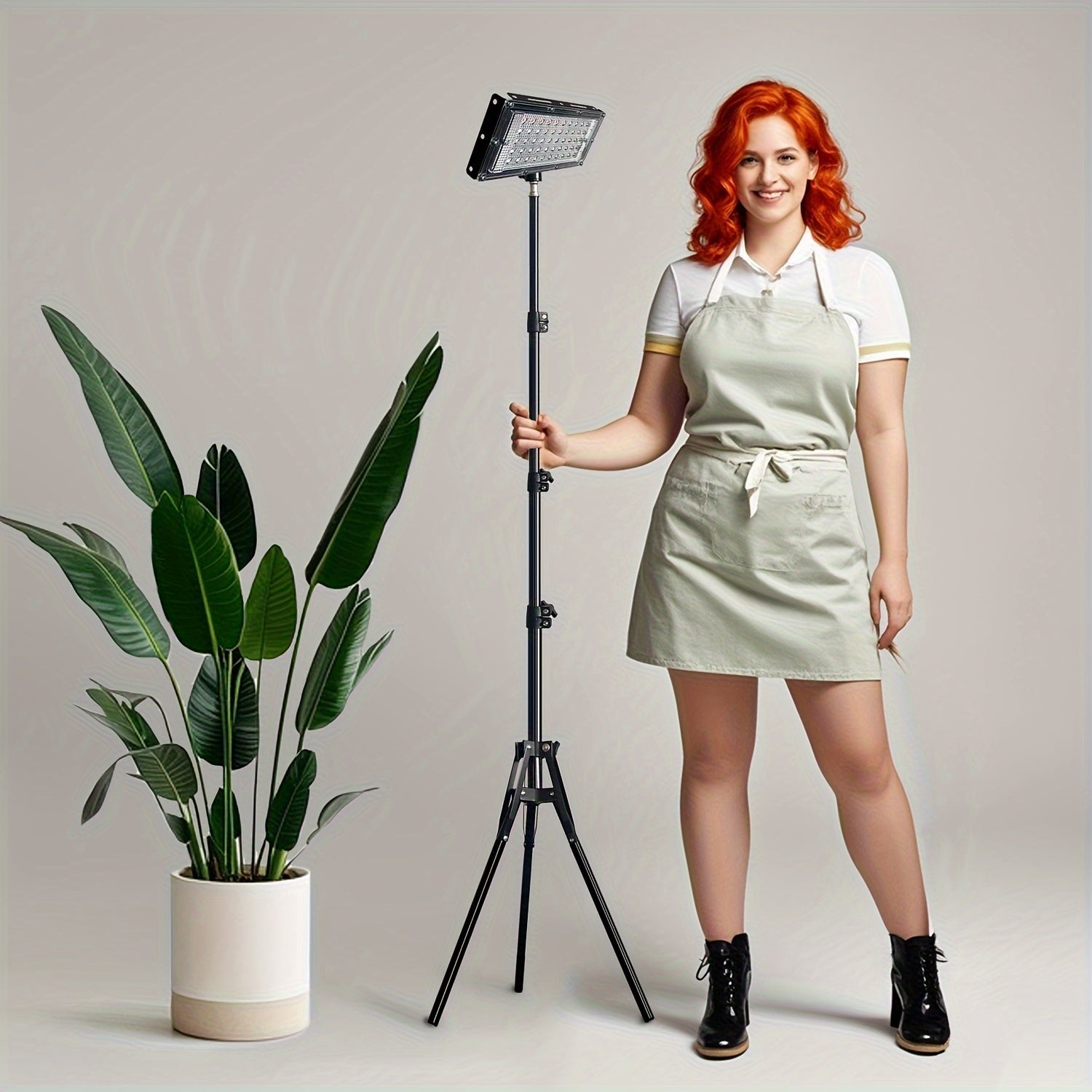 50W LED свет для выращивания растений с регулируемой стойкой для комнатных и крупных растений