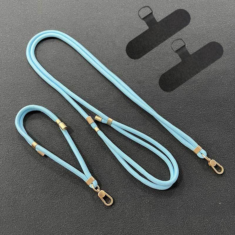 2025 New Year Phone Lanyard and Wrist Strap Set Polyester Anti-Lost Accessories for Valentine's Day and Daily Use